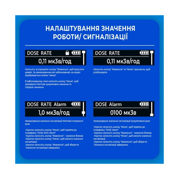 Портативный дозиметр радиации HFS-P3 на аккумуляторе - точное измерение радиационного фона