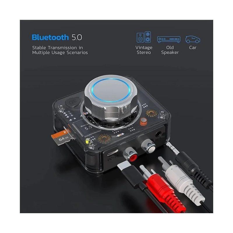 NRYB Bluetooth Аудио Адаптер, Bluetooth 5.0, 3D Стерео, Беспроводной Адаптер для Автомобиля и Колонок