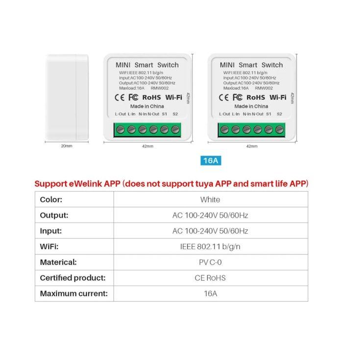 Wi-Fi Реле eWeLink 16А — изображение 4