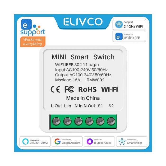 eWeLink WIFI 16A умный мини-переключатель - Смарт дом