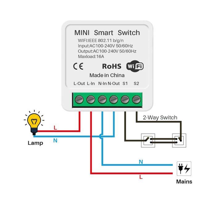 eWeLink WIFI 16A умный мини-переключатель - Смарт дом