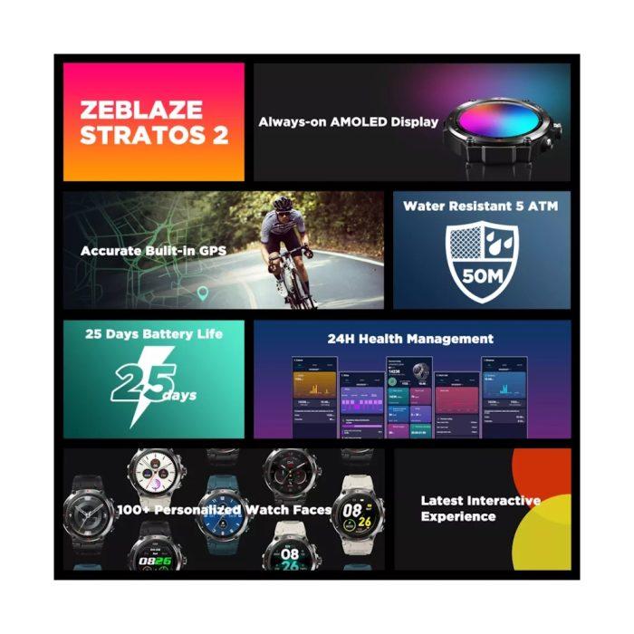 Смарт-часы Zeblaze Stratos 2 — изображение 5