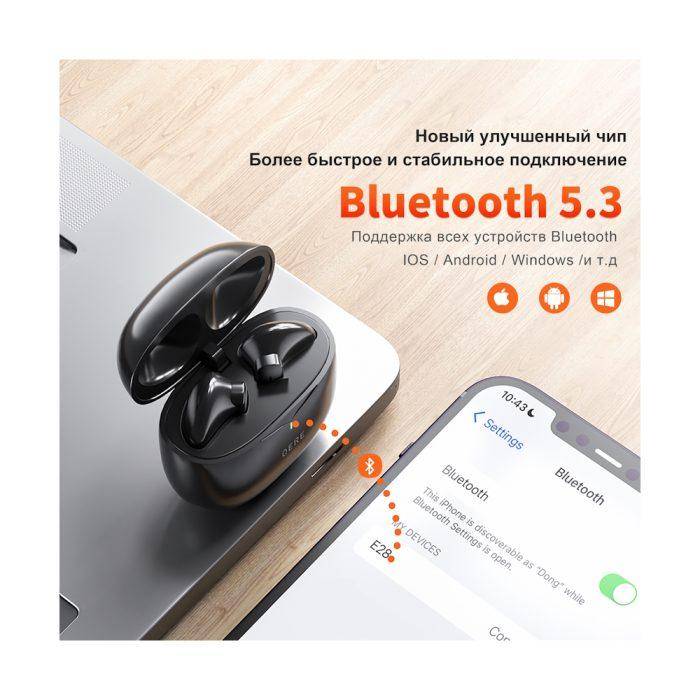 Bluetooth Наушники QERE E28 — изображение 3