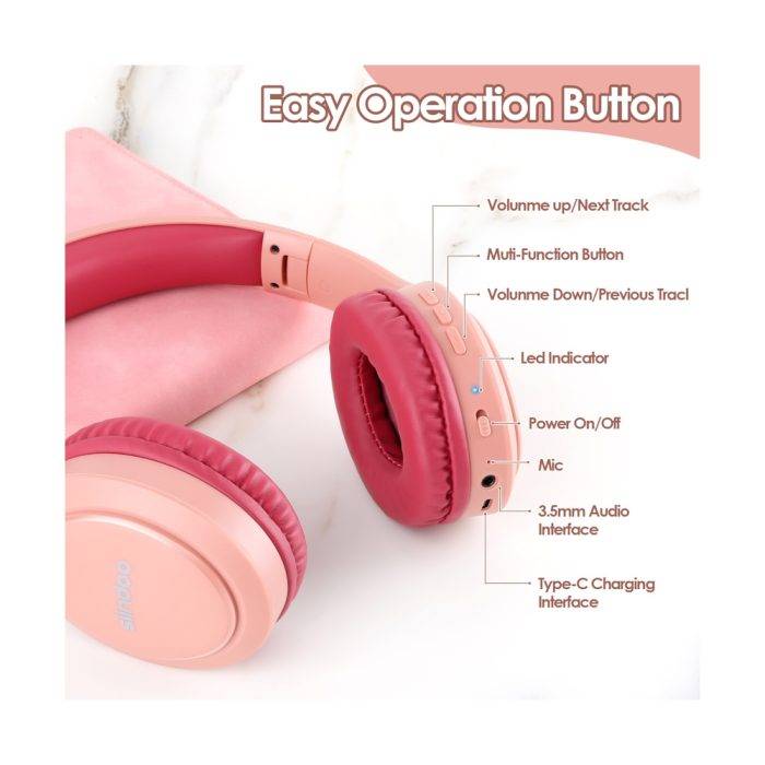 Bluetooth-наушники Siindoo ЈН-919 (Розовый) — изображение 2
