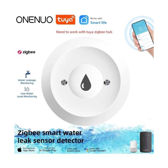 Умный датчик утечки воды ONE Tuya ZigBee WiFi