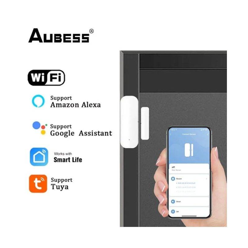 Tuya WiFi датчик для дверей и окон - умное устройство для контроля дверей и окон в умном доме