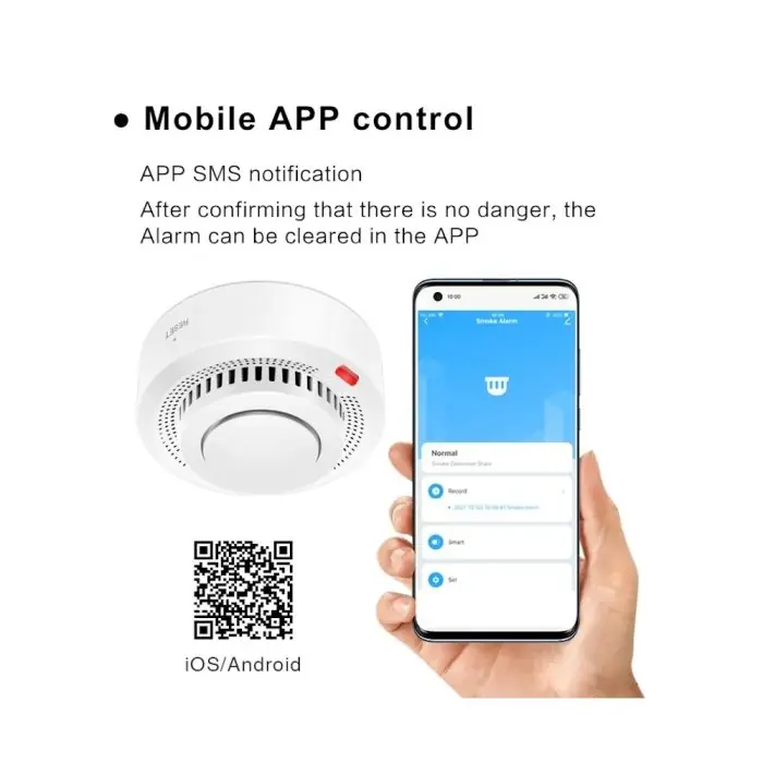 Детектор дыма Tuya ZigBee — изображение 2