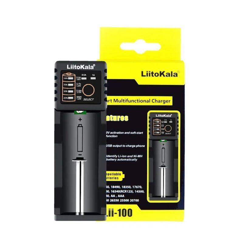 LiitoKala Original Lii-100B Зарядное устройство для аккумуляторов 18650 и 26650