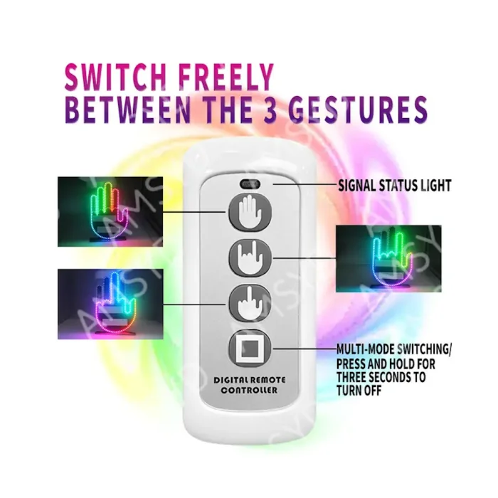Разноцветная LED Рука — изображение 7