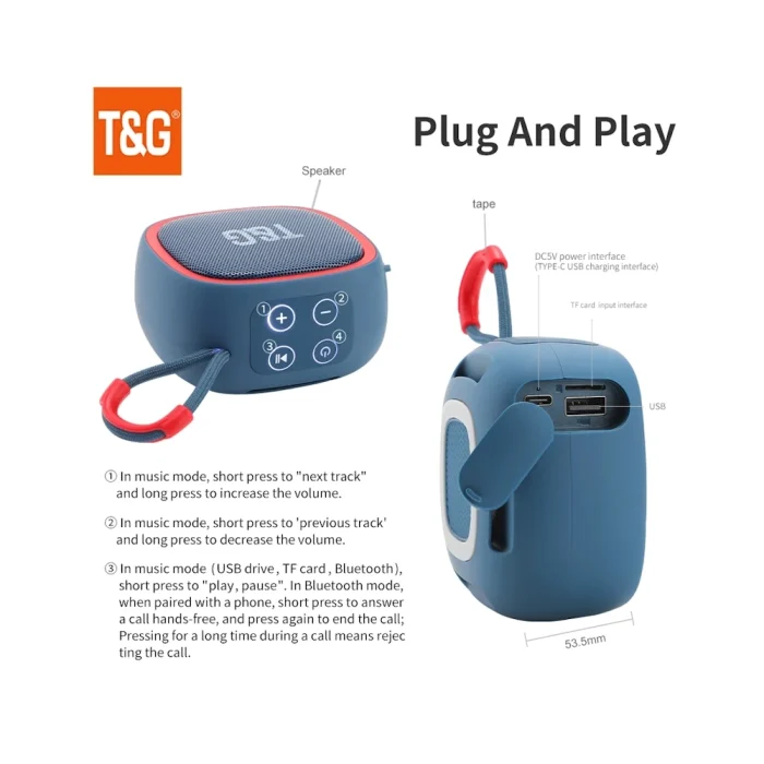 Bluetooth-колонка T&G TG659 — изображение 7