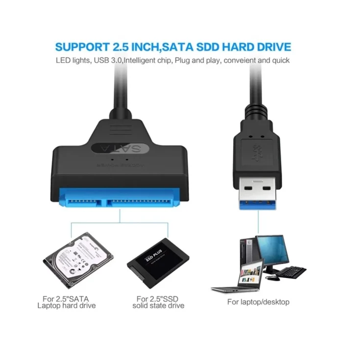 Кабель-адаптер USB-SATA — изображение 5