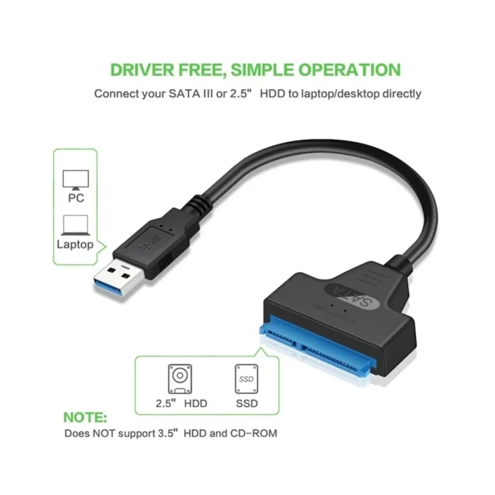 Кабель-адаптер USB-SATA — изображение 3