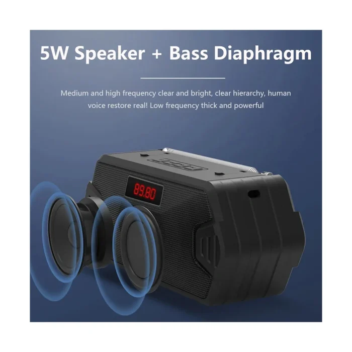 Bluetooth колонка H&F с FM радио — изображение 8