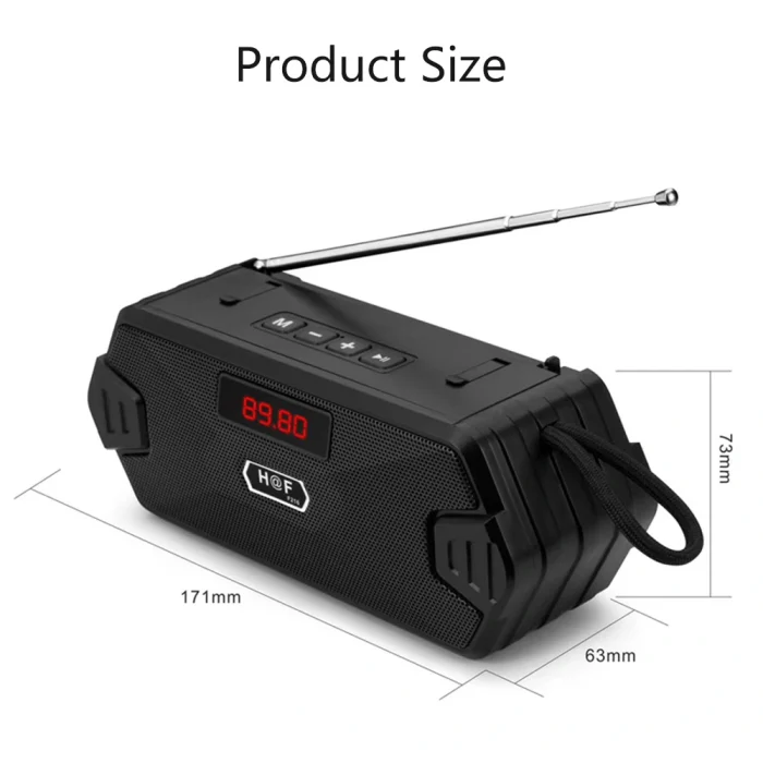 Bluetooth колонка H&F с FM радио — изображение 2