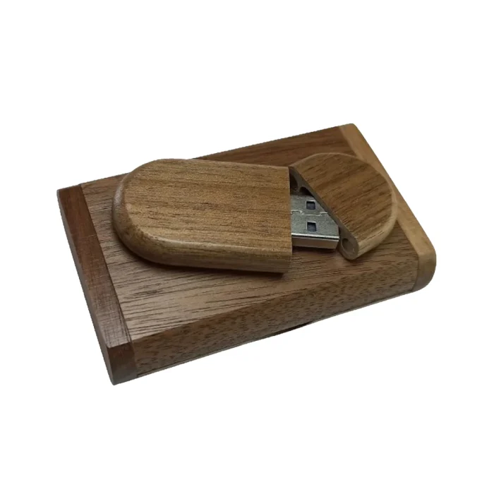 Деревянная USB-флешка в подарочной коробке 128GB — изображение 4