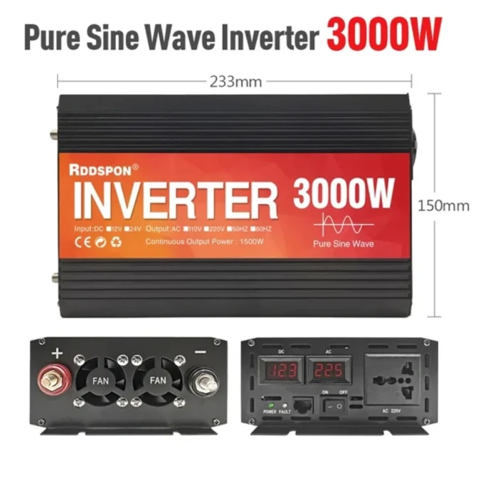 Инвертор Чистая Синусоида 3000W 24V — изображение 7