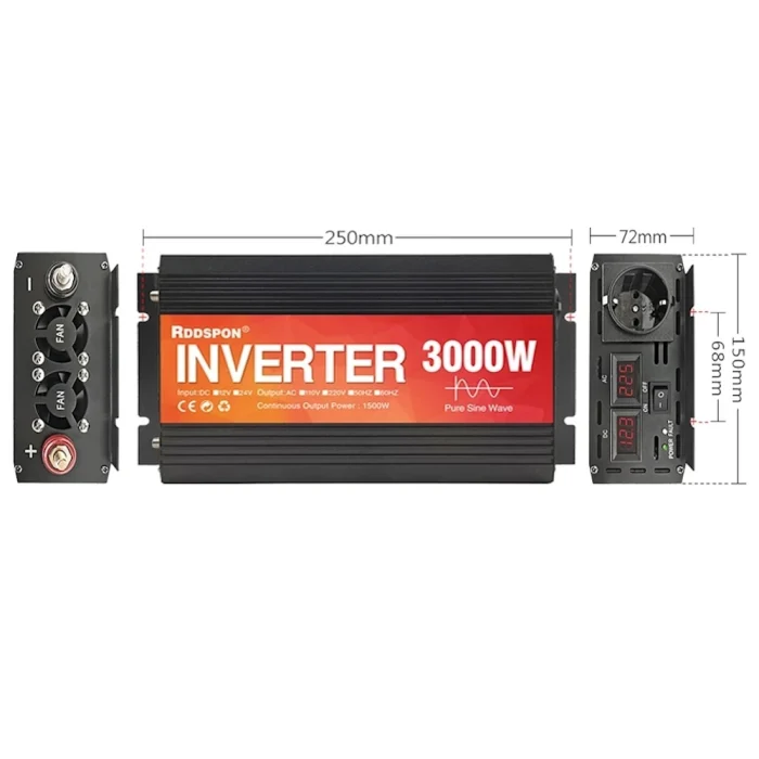 Инвертор Чистая Синусоида 3000W 24V — изображение 4