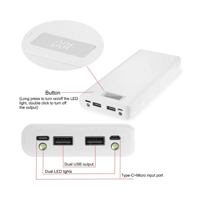 Power Bank на 8 батарей 18650 — изображение 5