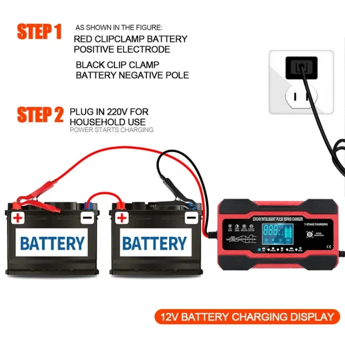 Зарядное Intelligent Pulse Repair Charger 12V/24V/10A — изображение 6