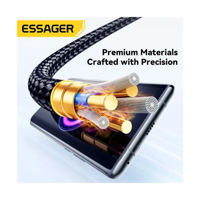 Кабель Essager 120W USB Type-C 2м — изображение 2
