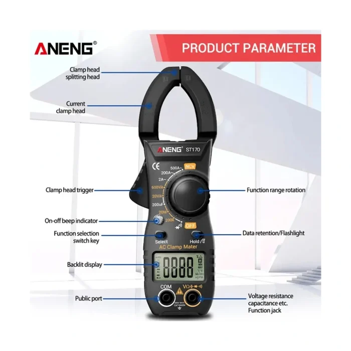 Токоизмерительные клещи ANENG ST170 — изображение 3