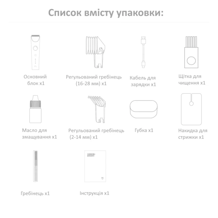 Машинка для стрижки волос Xiaomi Mijia Hair Clipper 2 — изображение 15
