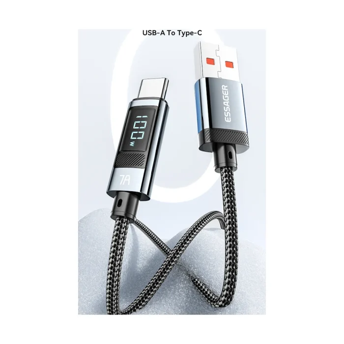 Кабель Essager USB Type-C с дисплеем — изображение 5