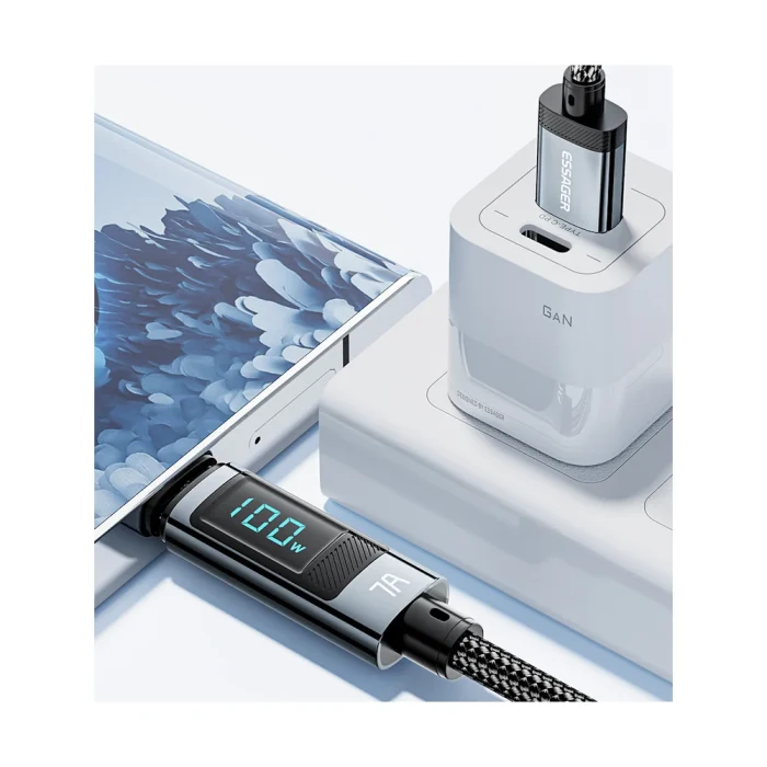 Кабель Essager USB Type-C с дисплеем — изображение 8