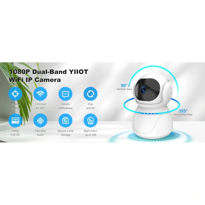 Беспроводная Wi-Fi камера FHD PTZ IP CCTV — изображение 3