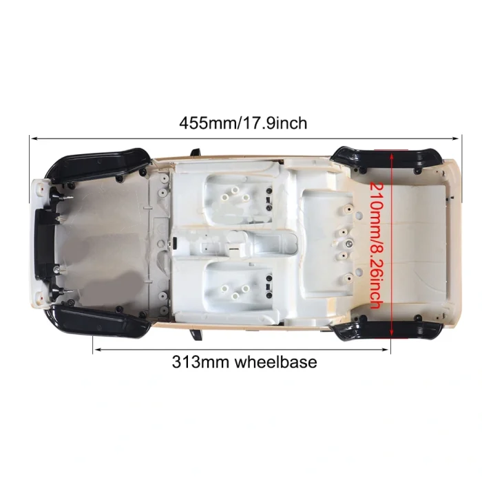 Корпус Jeep Wrangler JK Rubicon в масштабе 1/10 — изображение 9