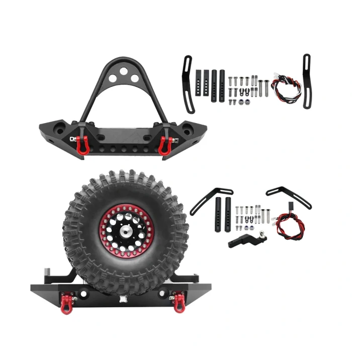 Передний и задний металлический бампер для 1/10 RC Crawler — изображение 6