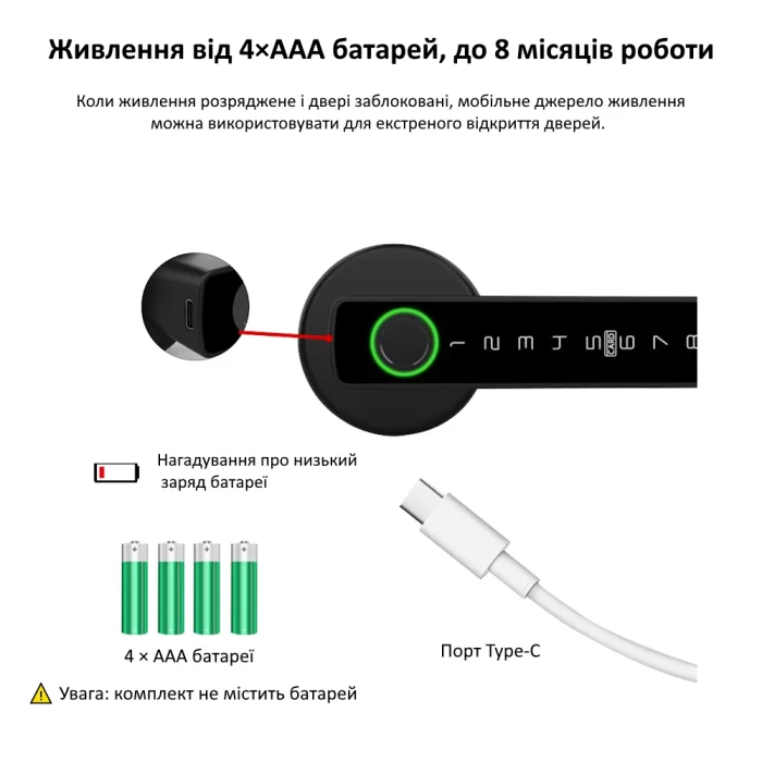 Умный дверной замок RAYKUBE M5 — изображение 2