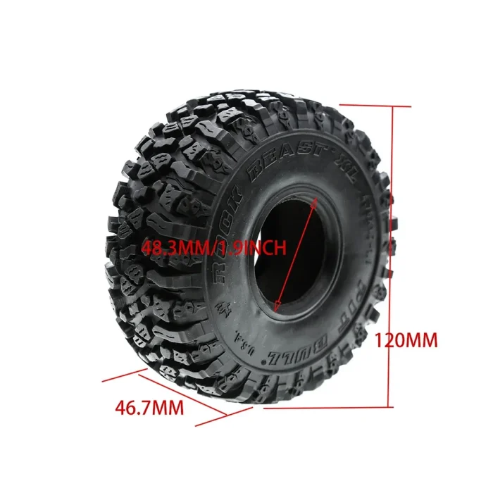 Шины PIT BULL Rock Beast 1.9 дюйма для RC 1/10 — изображение 4