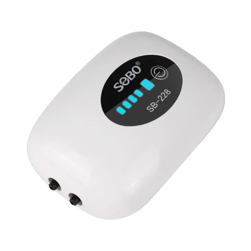 Аквариумный компрессор SOBO SB-228 с аккумулятором 4800 мА·ч
