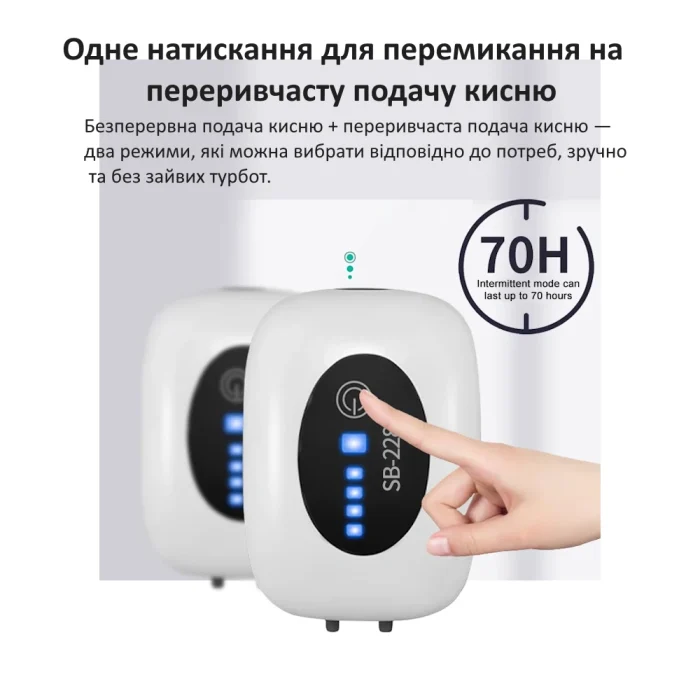 Аквариумный компрессор SOBO SB-228 с аккумулятором 4800 мА·ч — изображение 5