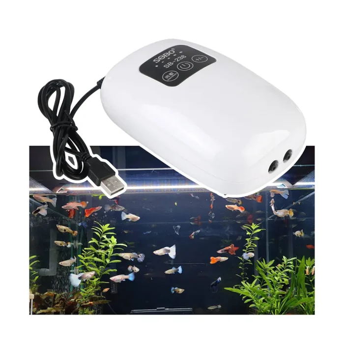 Аквариумный компрессор SOBO SB-238 с аккумулятором (до 400 л)