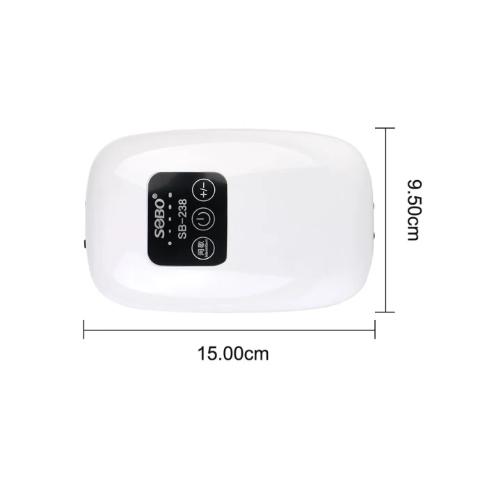 Аквариумный компрессор SOBO SB-238 с аккумулятором (до 400 л) — изображение 10