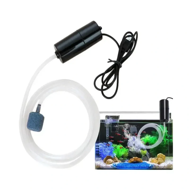 Бесшумный USB компрессор для аквариума