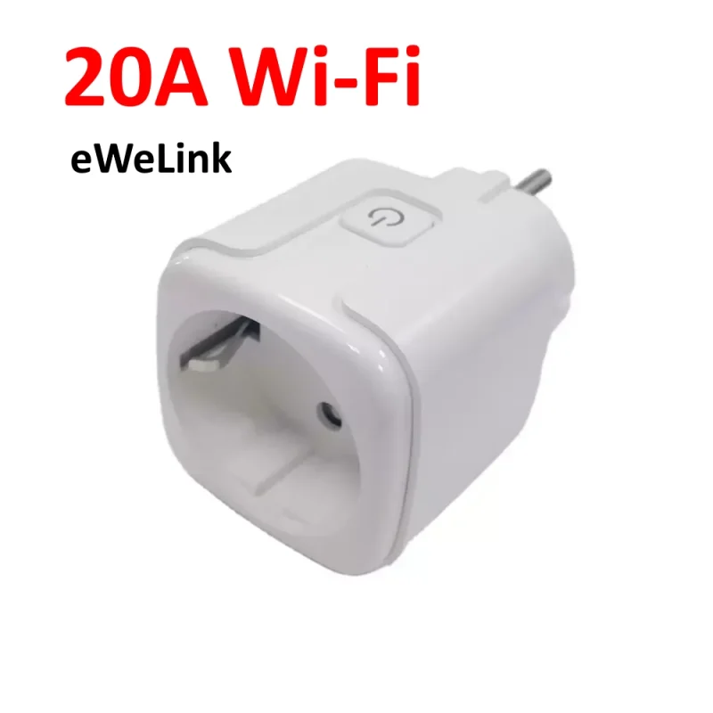 Умная розетка 20A Wi-Fi + Bluetooth с приложением eWeLink