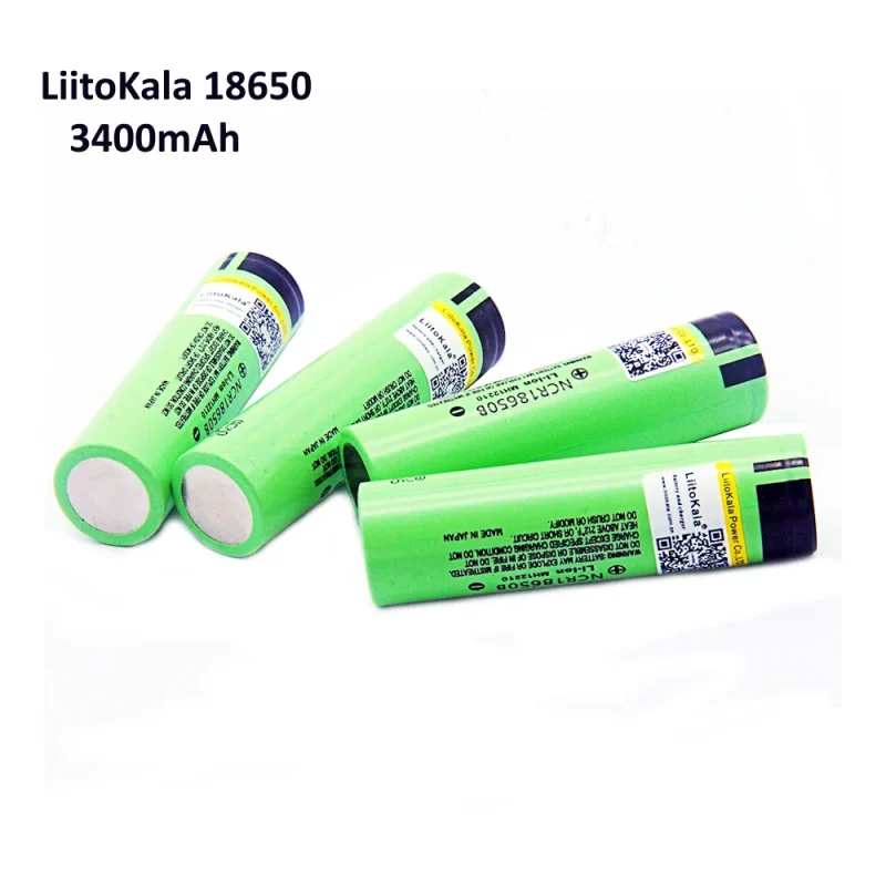 Аккумулятор LiitoKala 18650 3.7V 3400mAh Li-Ion Lii-34B NCR18650B Flat Top