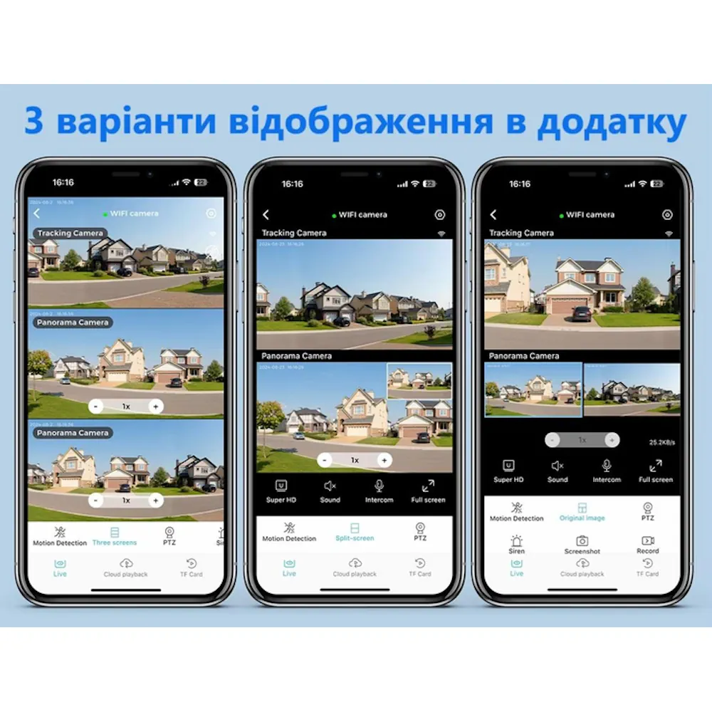 Уличная Wi-Fi камера BESDER A22YQQ 15Mp 3 объектива — изображение 5
