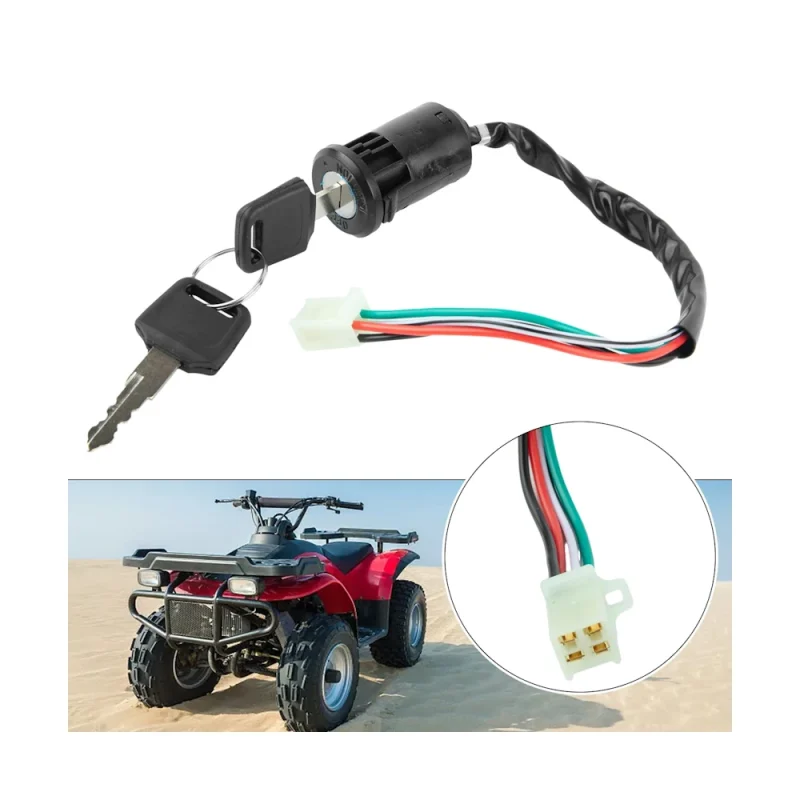 Универсальный замок зажигания 6–48В5А 4 провода Ø2629.5 мм