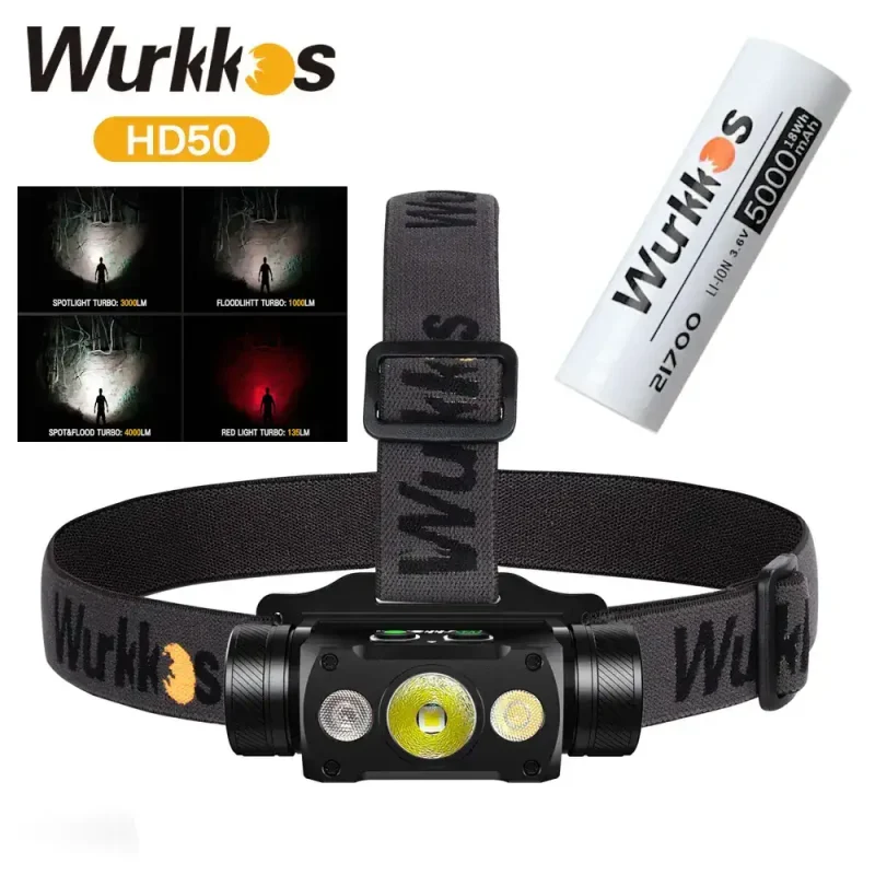 Wurkkos HD50 Li-ion 5000 мАч