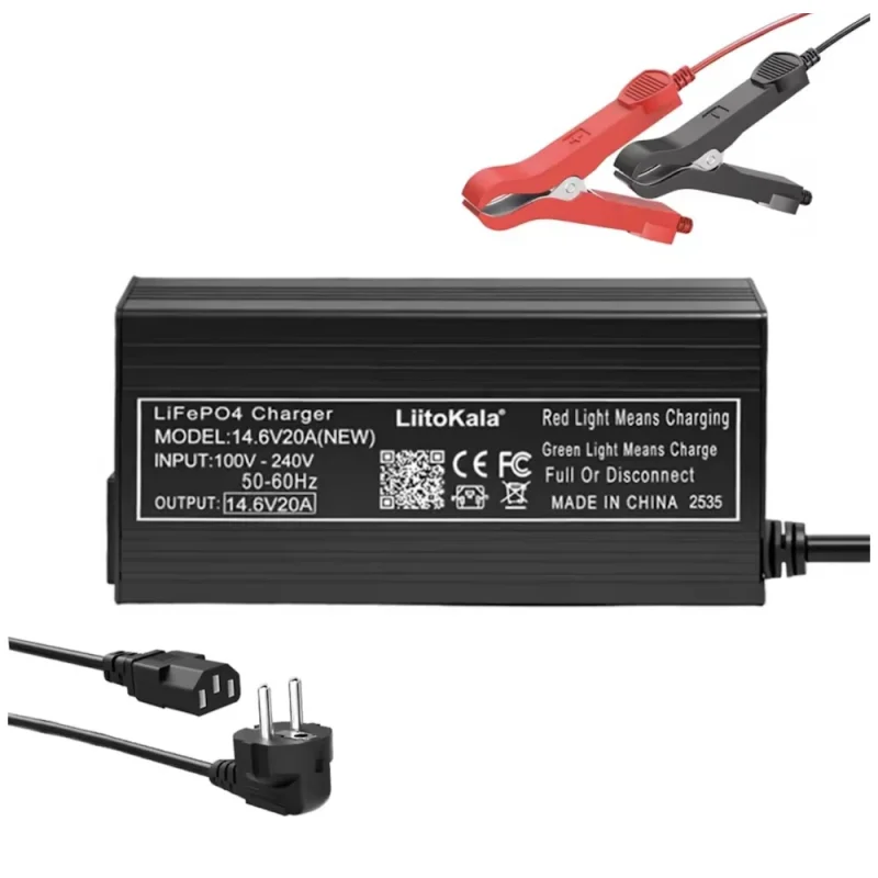 Зарядное устройство LiitoKala 14.6V 20A для LiFePO4 аккумуляторов (4S/12V)