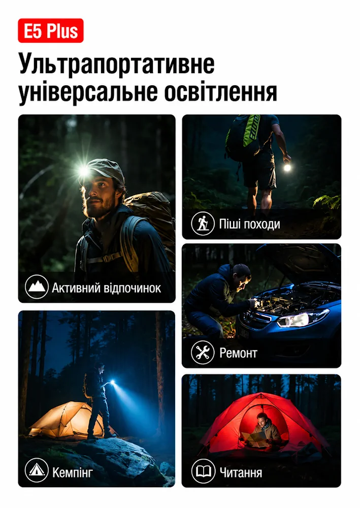 Аккумуляторный фонарь Klarus E5 Plus 650 лм USB-C — изображение 12
