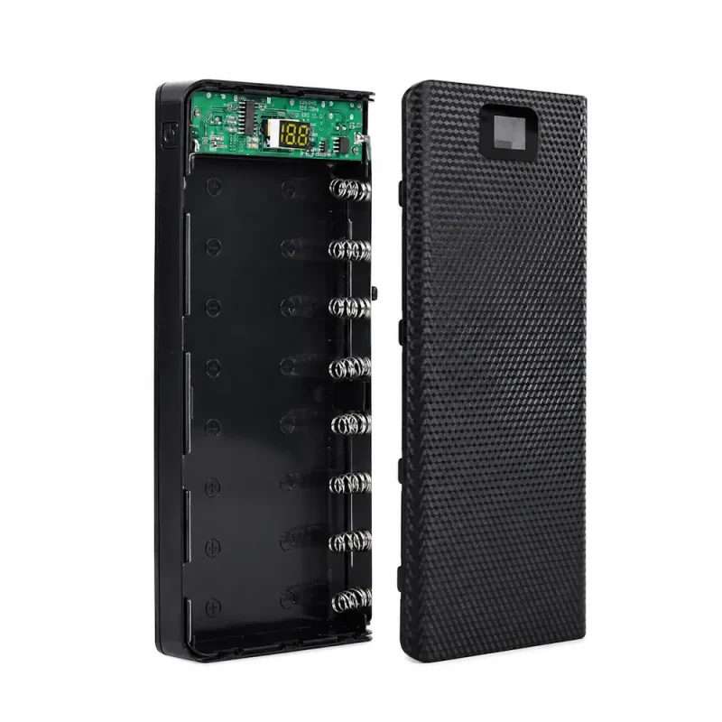 Корпус для Power Bank DIY C18 на 8 аккумуляторов 18650 с дисплеем